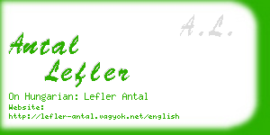 antal lefler business card